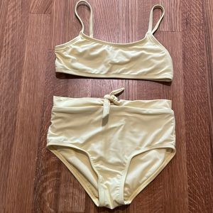 Girls yellow swimsuit